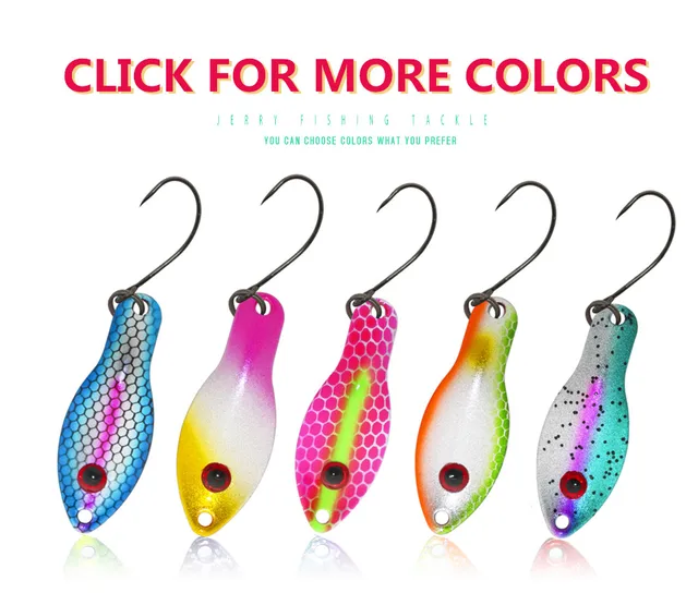 Jerry Ultralight Lure Mini Trout Spoons 1.4g, 2.5g Floating Wobbler Spinner  Bait UV Color Fishing Spoons Finesse Fishing