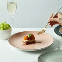 western food plate nordic ins style ceramic tableware dessert plate household dish plate steak plate food fruit tray dinnerware
