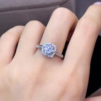 moissanite set ring earrings necklace ladies party birthday gift high end jewelry contains certificate