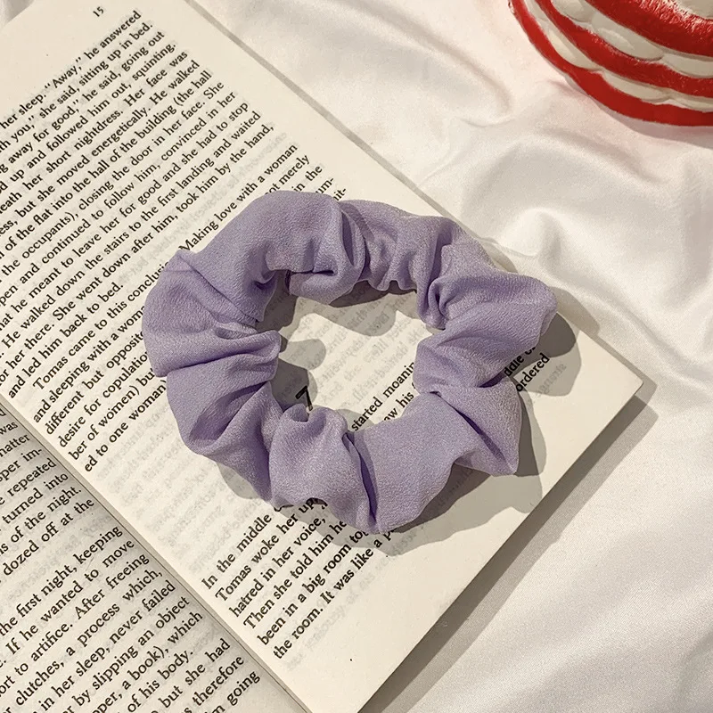 Diademas el&aacute;sticas con estampado de puntos para ni&ntilde;a, accesorios para el cabello plisados, herramientas de peinado, pasadores, Anillo para el cabello, ropa para el cabello-1