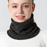 2021 new winter scarf for women neck rings mens mask knitted cashmere like soft thick warm scarves high elasticity