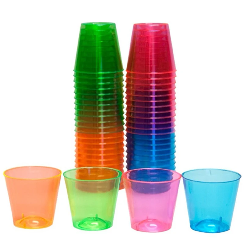 Одноразовые пластиковые принадлежности для свадебных торжеств 30 мл/1 унции