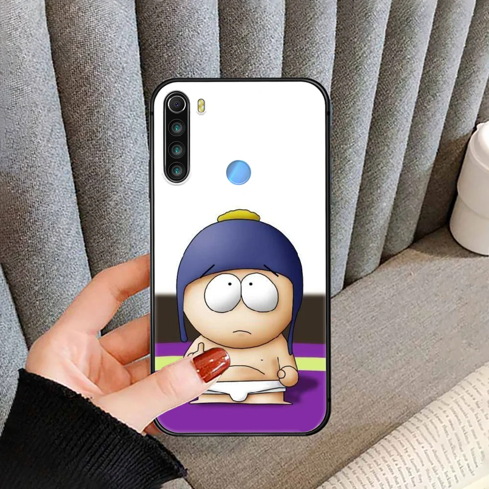 

Cartoon South-Park SouthPark Phone Case Cover For XIAOMI Redmi Note 3 4 4X 5 6 7 8 9 Pro T S Max black Hoesjes Luxury Funda 3D
