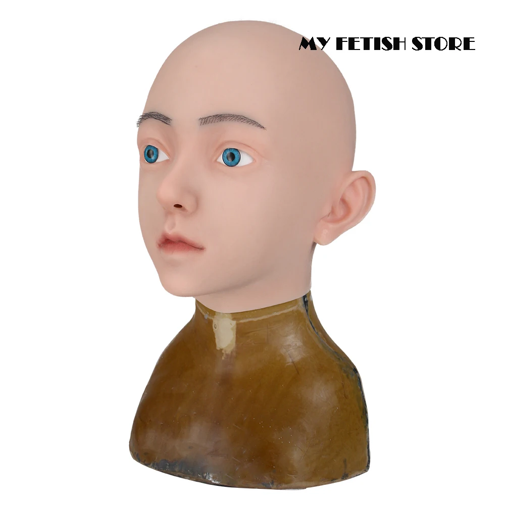 (Avila-4G)Crossdress Full Head Realistic Silicone Girl Female Disguise Party Cosplay Transgender Mask Male To Drag Queen | Тематическая