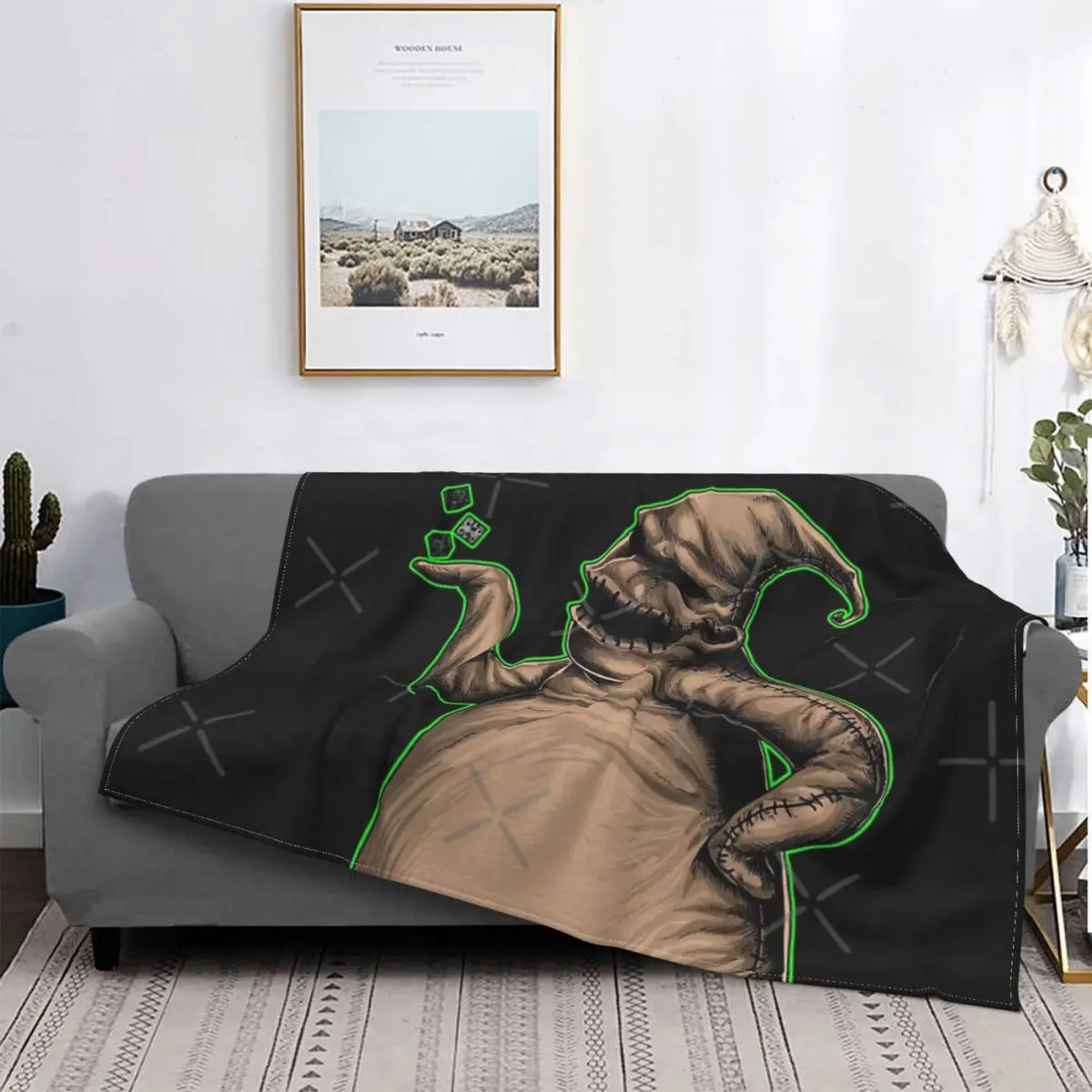 

Oogie-Manta a cuadros para cama, toalla de playa, Sudadera con capucha, toalla de playa de lujo