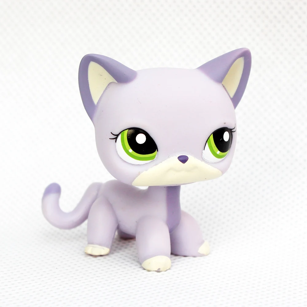 pet shop lps toys standing литл пет шоп игрушки лпс стоячки сине-фиолетовый Кот модель с
