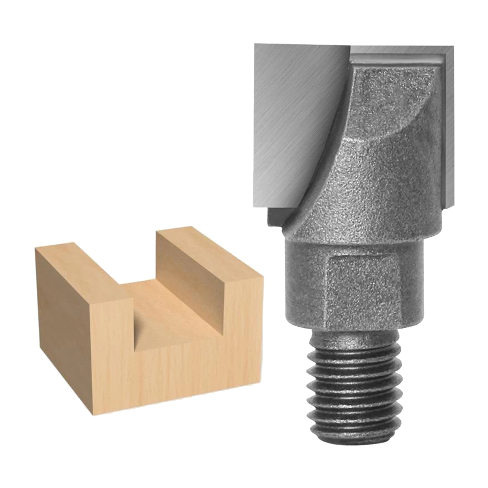 

Router Bit Double Flutes Flat End Mill Bottom Cleaning Wood Milling Cutter Woodworking Accessories