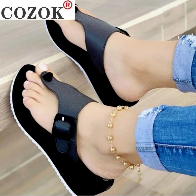 

New Women Wedges Sandals Summer Casual Muffin Slip on Platform Flip Flops Ladies Sandals Party Peep Toe Sandals Sandalias Mujer