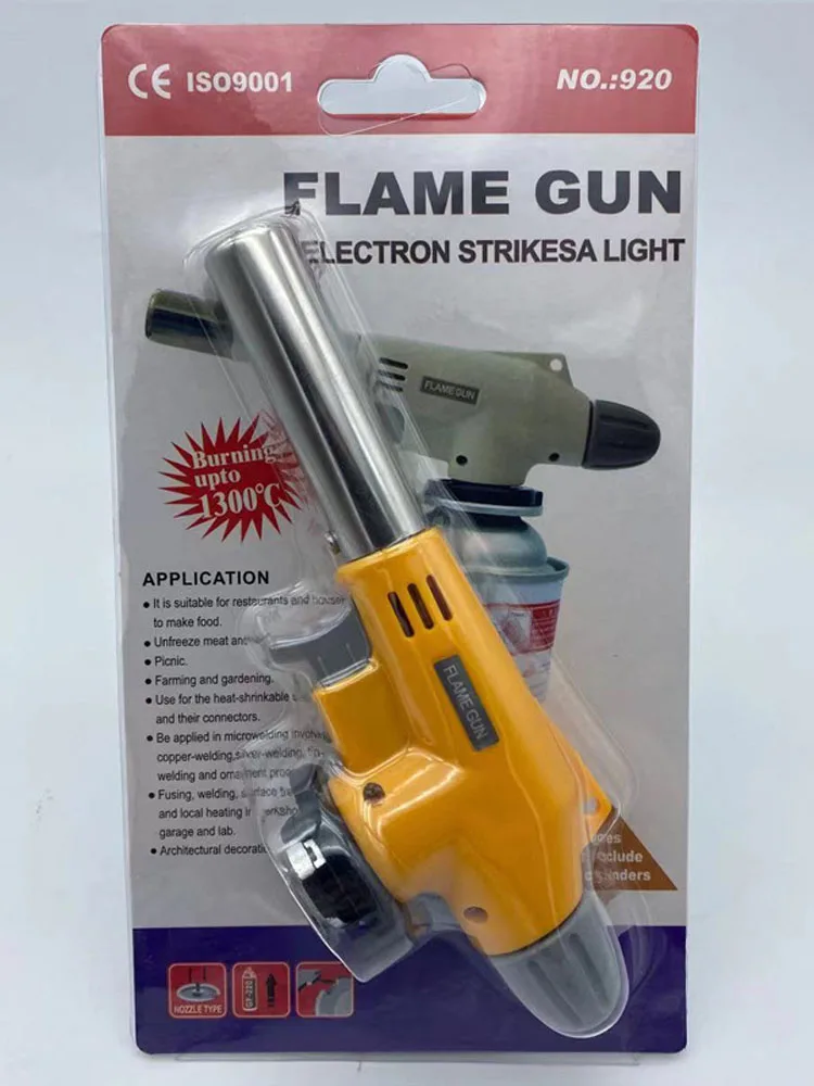 

1pcs Blowtorch Cooking Soldering Butane gas-Burn Lighter Heating Welding Gas Burner Flame Camping stove Gas Torch Flame Gun