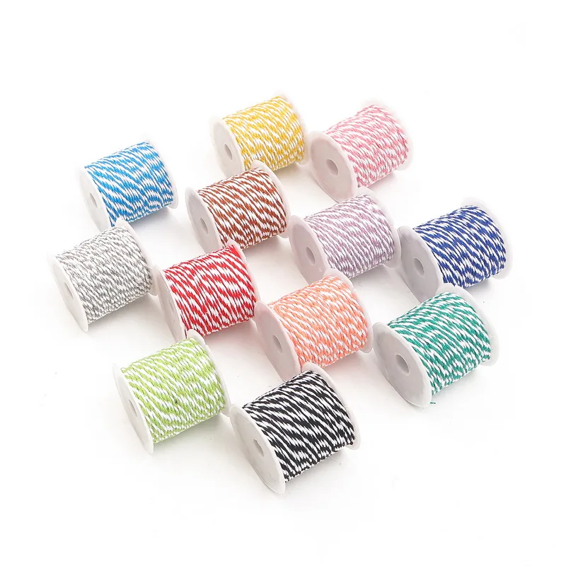 Хлопковые шнуры двухцветная нить для шитья 10 м/рулон украшения свадьбы сделай
