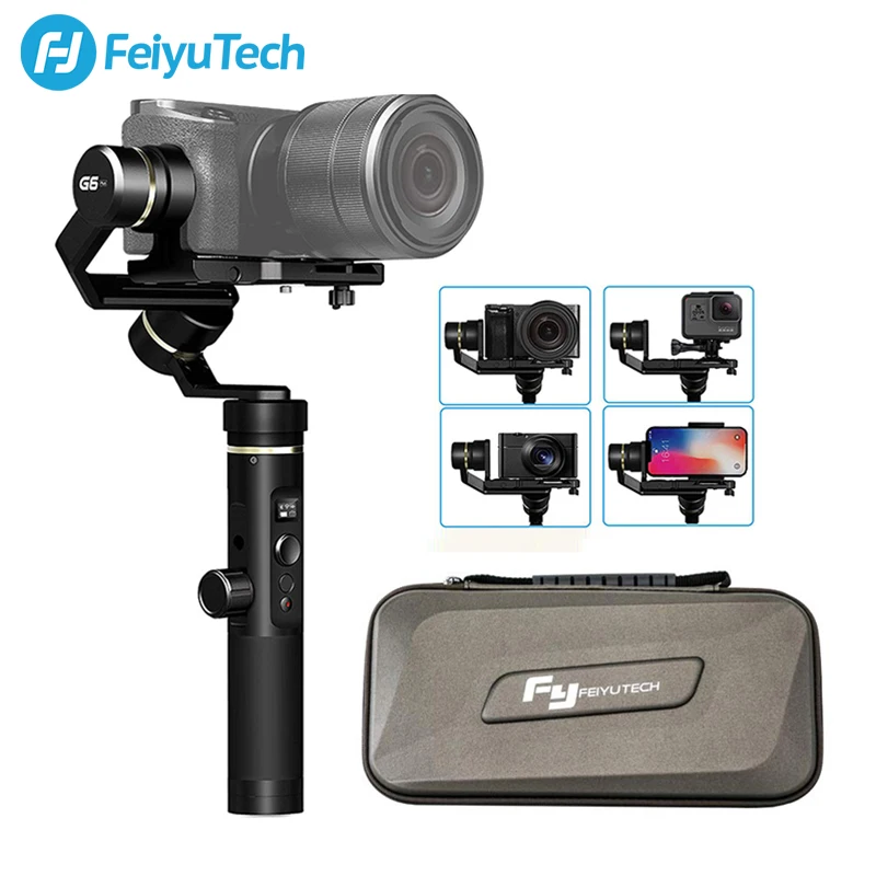 FeiyuTech G6 Plus Ручной Стабилизатор экшн-камера смартфон DSLR камера Gimbal для Gopro Hero 7 6 5 samsung s8