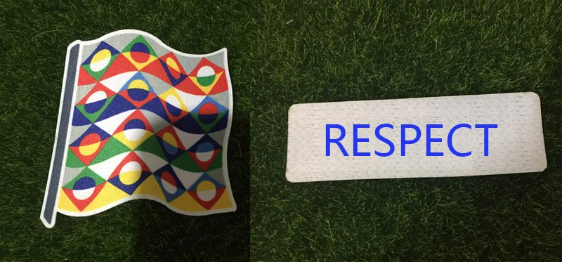 FULLSETI Nations League Patch Velvet Material and Respect Patch Portugal Champions Soccer Badge - Цвет: FULLSETI
