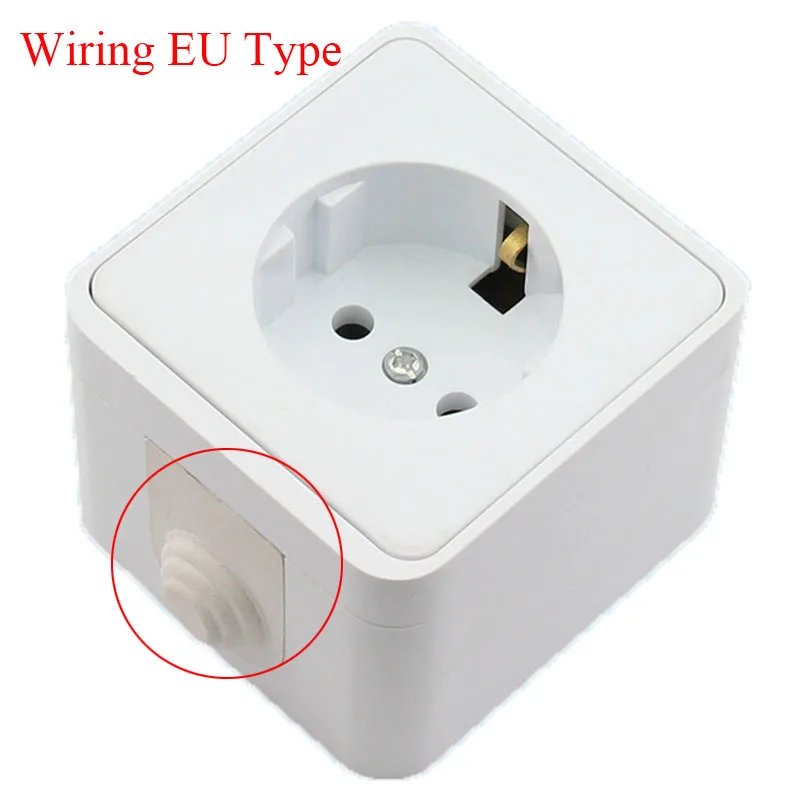Белый (Германия) 16A Водонепроницаемый анти-УФ поверхностного монтажа Мощность