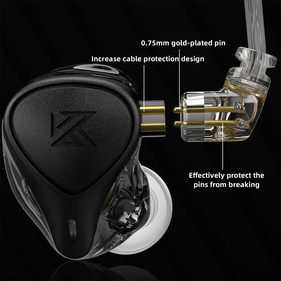 KZ ZEX Pro Electrostatic +Dynamic+Balanced In-Ear Earphone Noice Cancelling Sport Game HIFI Headset Detachable Cable EDX EDS ZSN |