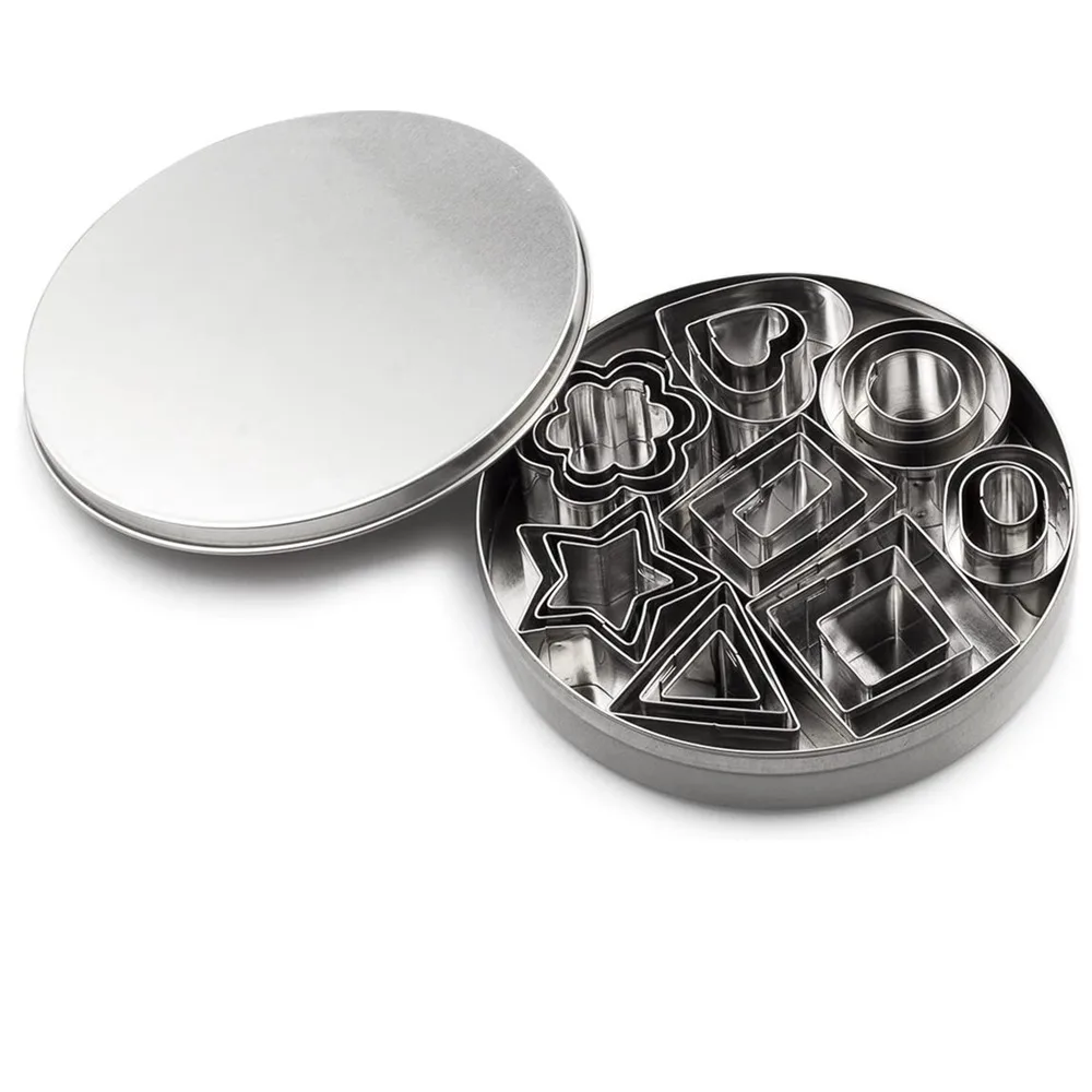 24 шт полимерная глиняные фрезы Набор в форме сердца звезды круг квадратные мини