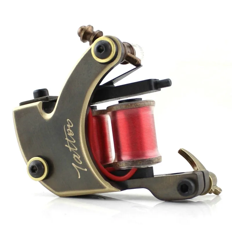 

Tattoo Pen Machine Copper Body Professional Shader Liner Motor Powerful Katie Sunshine Quality Coil Tattoo Machine Coil