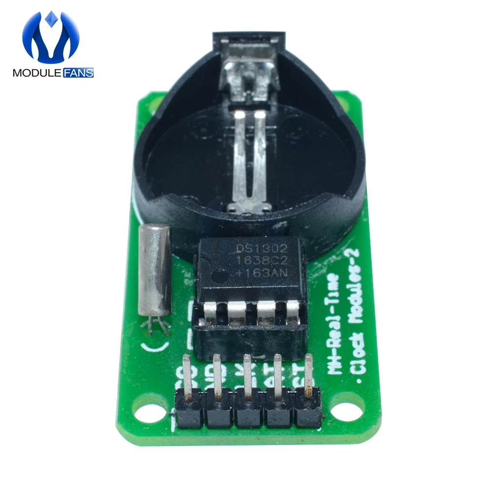 Модуль часов DS1302 в режиме реального времени 3 В 5 2 шт. для Arduino UNO с CR2032 AVR ARM PIC SMD Без