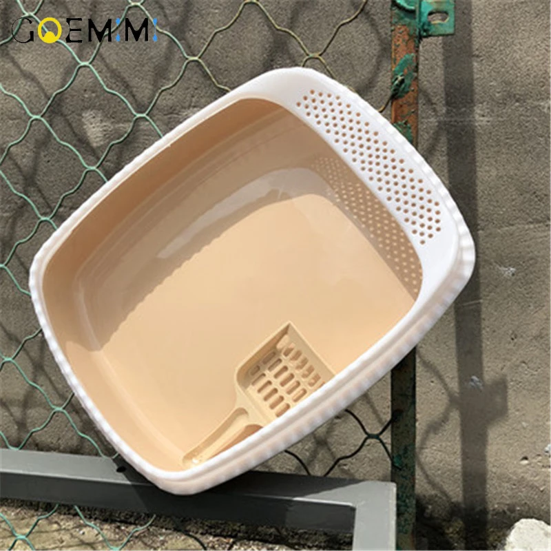 Полузакрытый туалет для кошек высококачественный съемный высокий забор