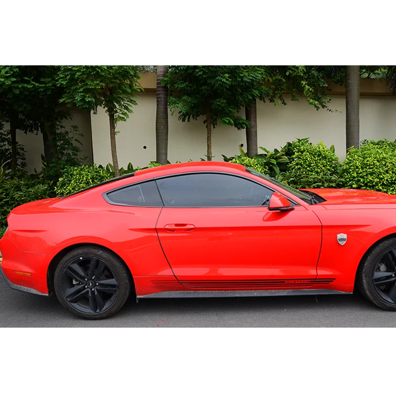 Lsrtw2017 304 нержавеющая сталь окна автомобиля планки для ford mustang 6th поколения