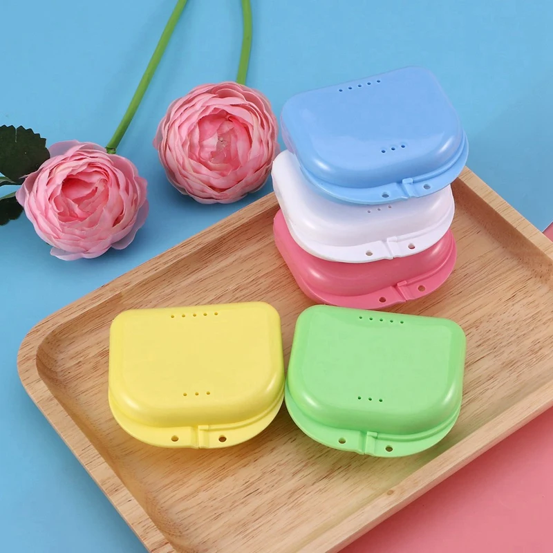 Retainer Case 5Pcs Mouth Guard Orthodontic Box Denture Storage Container | Дом и сад