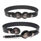 Ремень с кольцом для мужчин, кожаный, с узлом