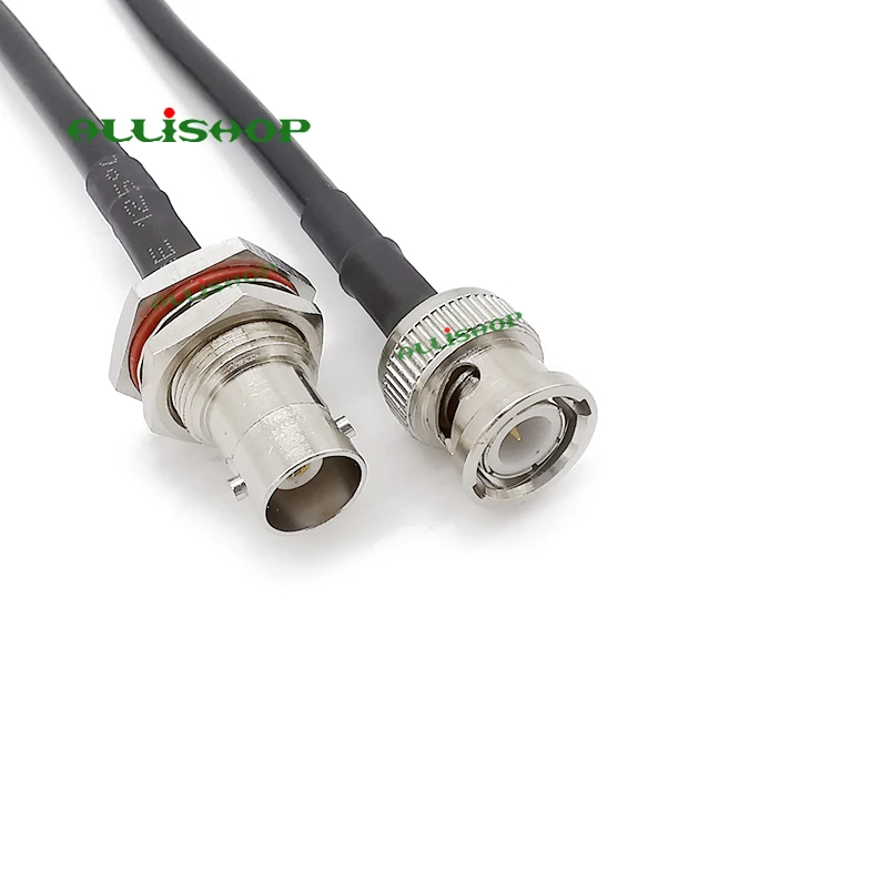 RG58 Коаксиальная антенна 1 м 3 м 6 м 9 м 12 м 15 м Кабель BNC штекер BNC Женский Разъемы 50-3 кабель 50 Ом