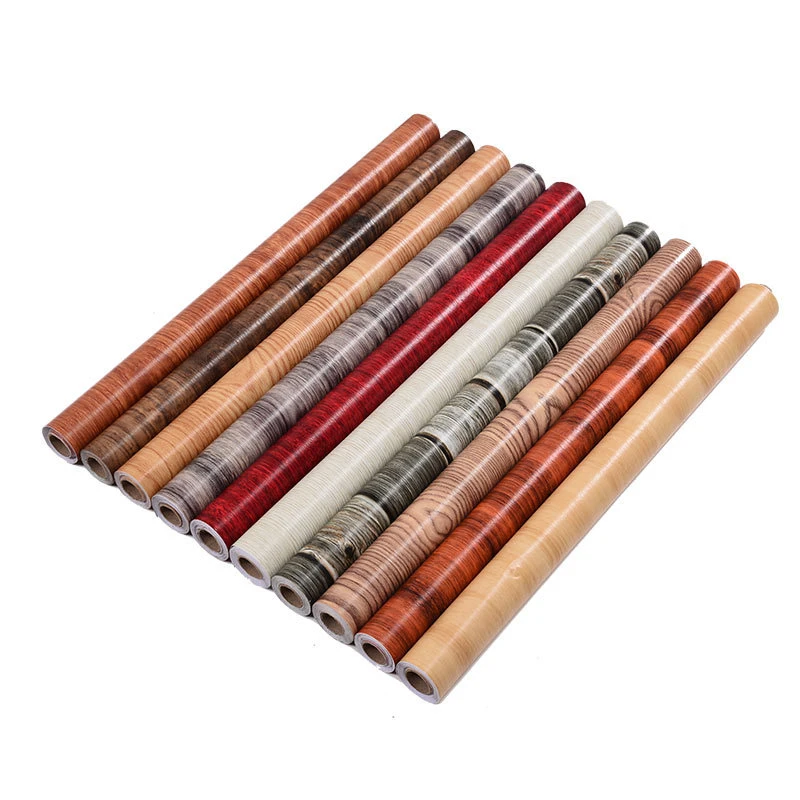 ПВХ водостойкие самоклеющиеся обои в рулоне мебельные шкафы виниловая