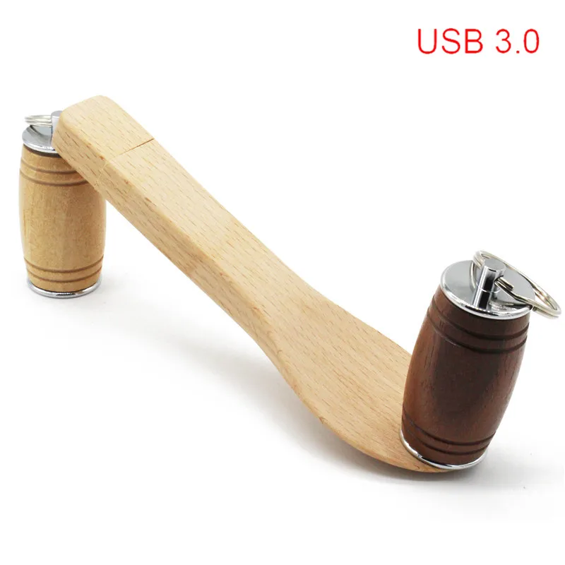 TEXT ME новый стиль usb3.0 Maple Barrel spoon pendrive 4 ГБ 8 16 32 maple usb 3 0 деревянный логотип