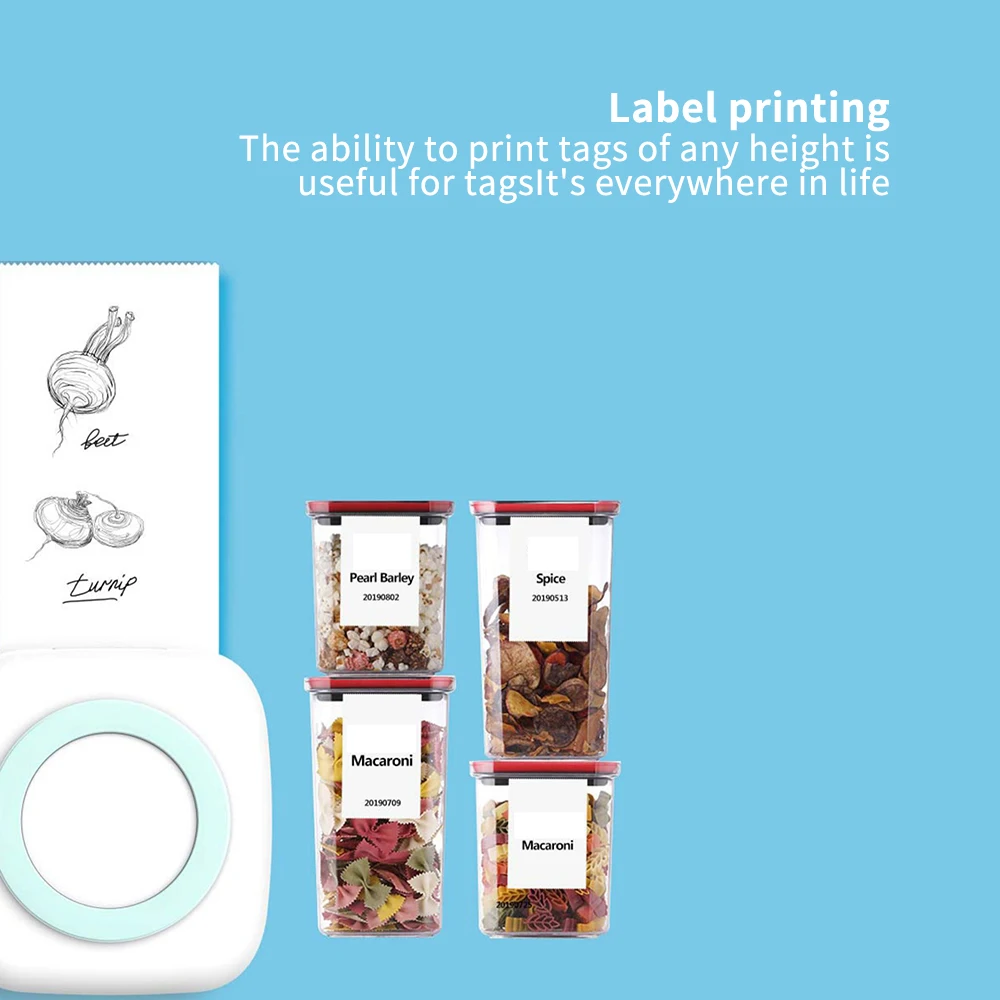 

Mobile Phone Photo Wireless High-Definition Thermal Label Printer Mini Portable Bluetooth Printer 58mm For Android IOS Phones