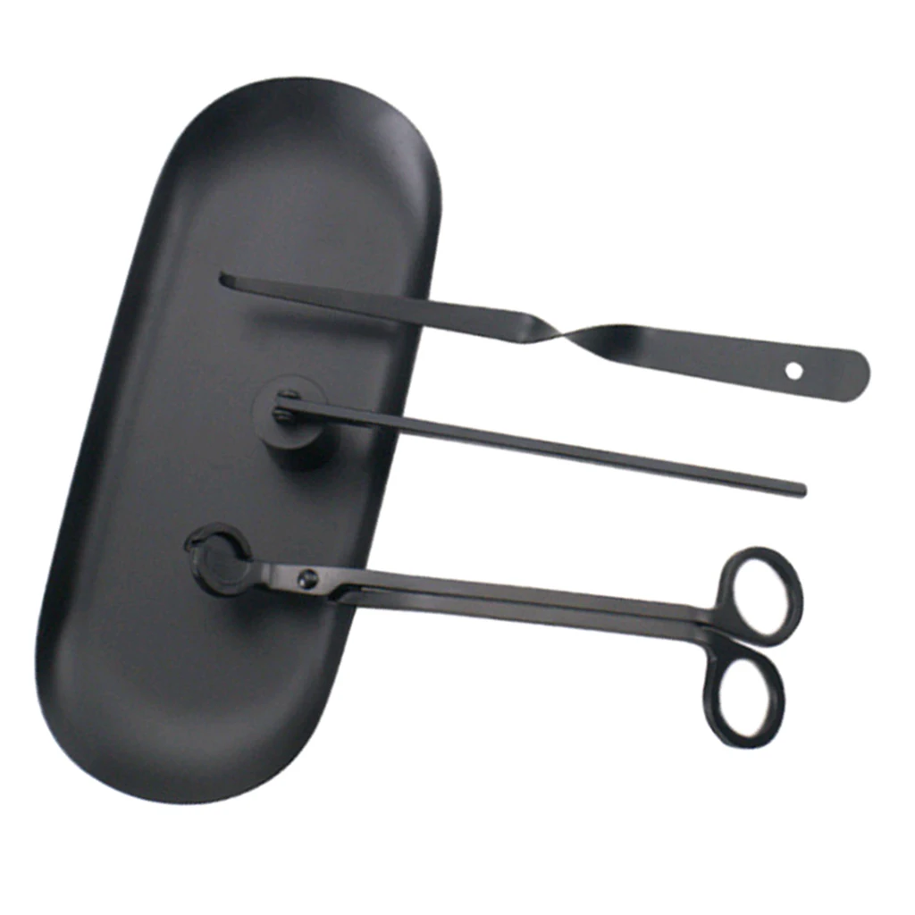 

Набор аксессуаров для свечей триммер для фитилей 4 шт. ножницы + крышка + крючок + лоток