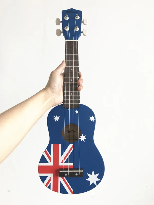 21 дюймов полный набор студенческий цвет ukelele заводская цена красное дерево сопрано Гавайские гитары укулеле - Цвет: Australia