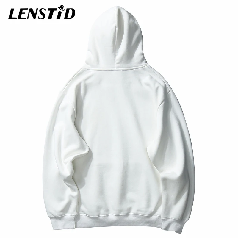 LENSTID мужской зимний флисовый пуловер в стиле хип-хоп с принтом оленя Harajuku Urban