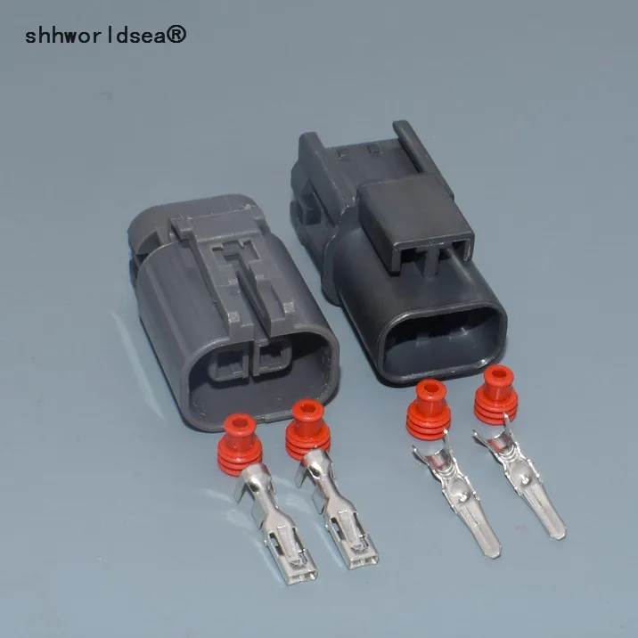 shhworldsea1set 2.8mm Fan Socket For Car Automotive Connector 2 Pin Auto Plug With Terminals And Seals 7122-1824-40 7223-1824-40 - купить по