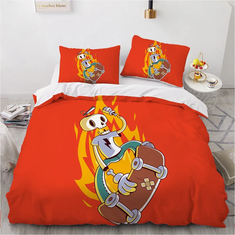 

3D Custom Design Cartoon Duvert Cover Sets Bedclothes Comforther Covers Pillow case King Queen Full Single Size White Linens bed