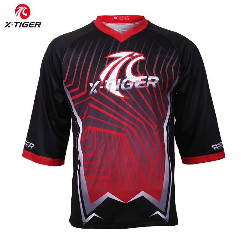

X-Tiger Motocross Jersey MTB Bike Cycling Shirt Summer Autumn Quick-Dry Downhill Jersey Mountain DH Bicycle Cycling Jersey