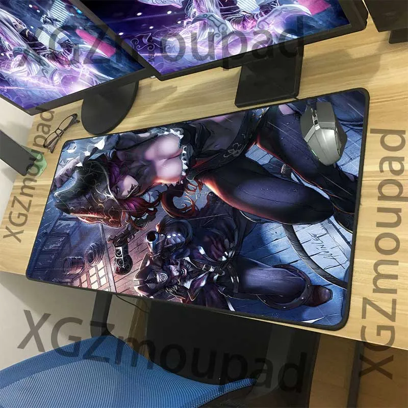 XGZ большой игровой коврик для мыши черный замок край HD Аниме смелый Женский