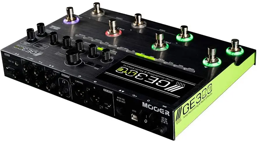 Mooer Ge300 Lite guitar Multi-Effects pedal FX，slim footprint, huge  features!