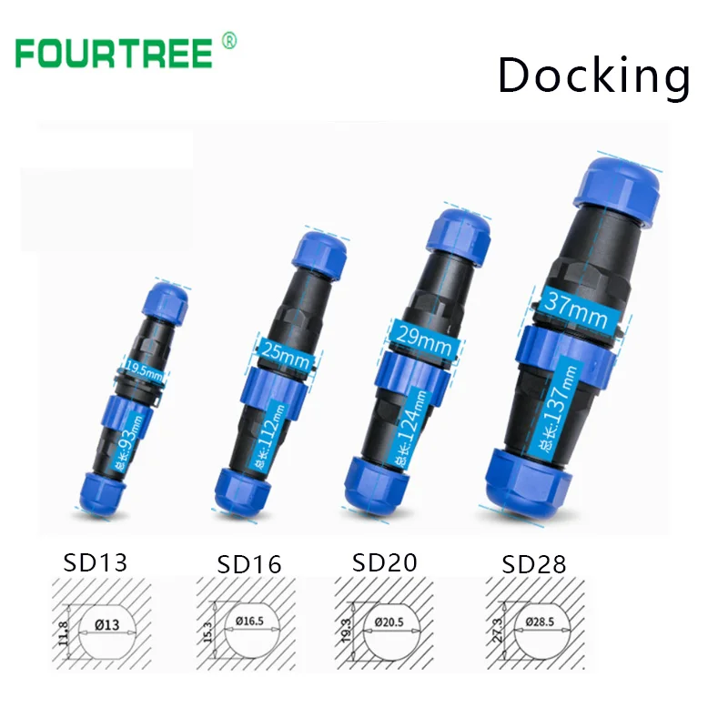 Водонепроницаемый соединитель IP68 соединительный провод кабель для подключения