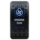 Голубая крышка переключателя с принтом-вентилятор двигателя-для Carling Arb, кулисный переключатель для автомобиля, лодки, 12 В, 24 В, только крышка! Без переключателя!