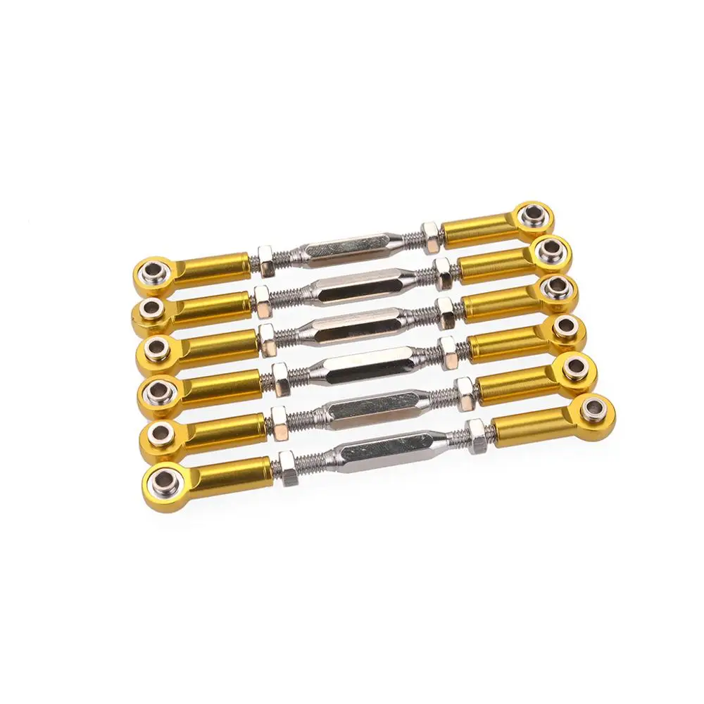 6Pcs 81mm Aluminium Steering Linkage Rod Turnbuckle for RC 1/10 Redcat Traxxas EPX HSP ZD Racing HPI Monster Truck Buggy truggy | Игрушки и