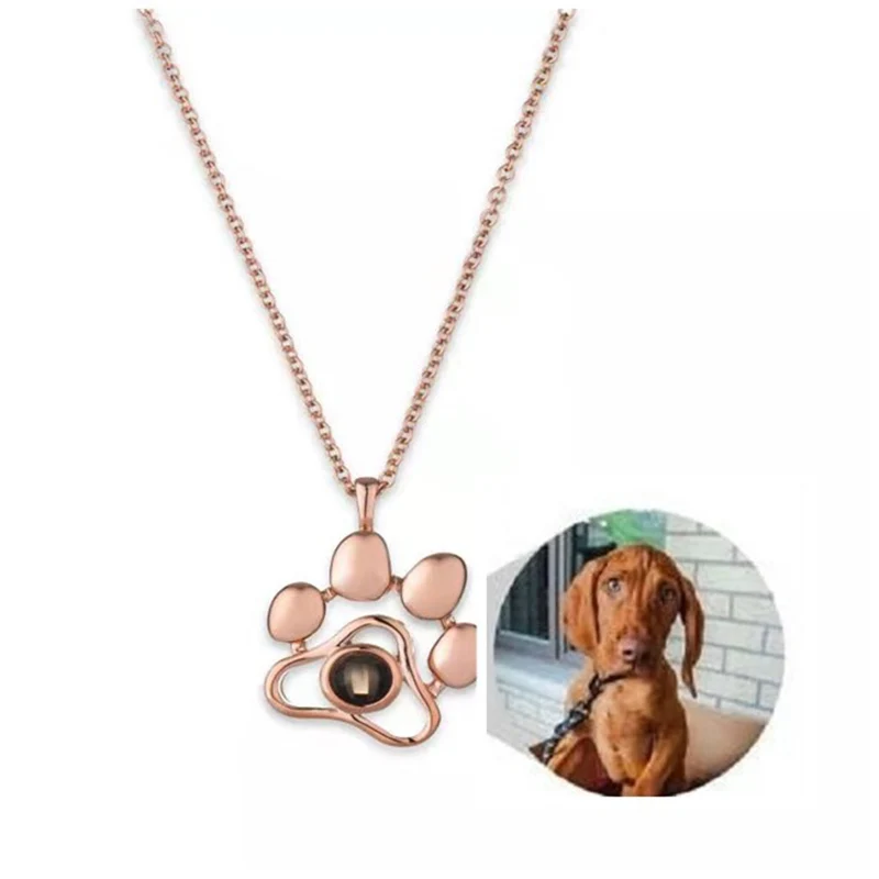 Ожерелье с проекцией надписи Я тебя люблю на 100 языках ожерелье из нержавеющей