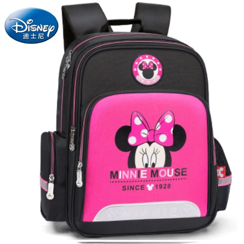 Bolsa dos Desenhos Bolsa de Escola Bolsa de Escola para Meninos Mochila para Crianças Original Minnie Mouse Animados Mochila Crianças Disney para Meninos Meninas Qualidade Poliéster