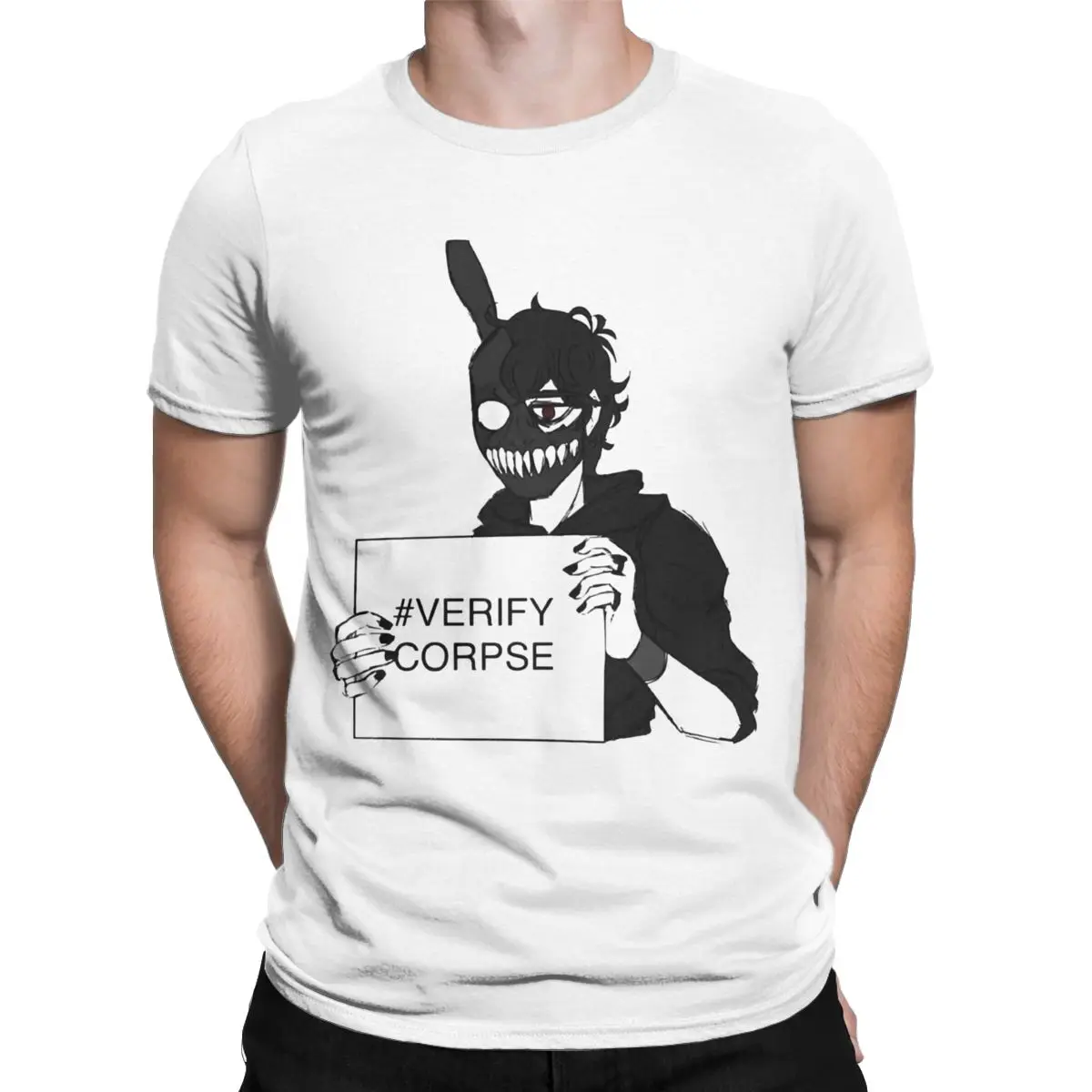 

Corpse Husband Holds Board for Men Women T Shirt Gaming Fun Tee Shirt Short Sleeve Round Collar T-Shirts Pure Cotton Clothing
