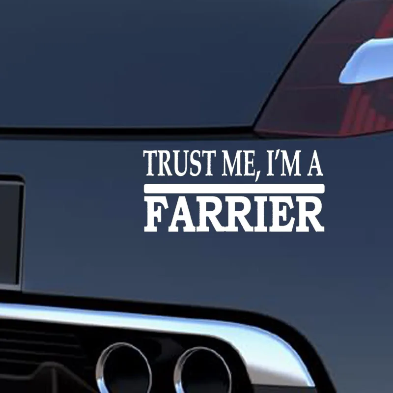 EmpireYing 8 цветов забавные английские буквы Trust Me Farrier автомобильные Стикеры для