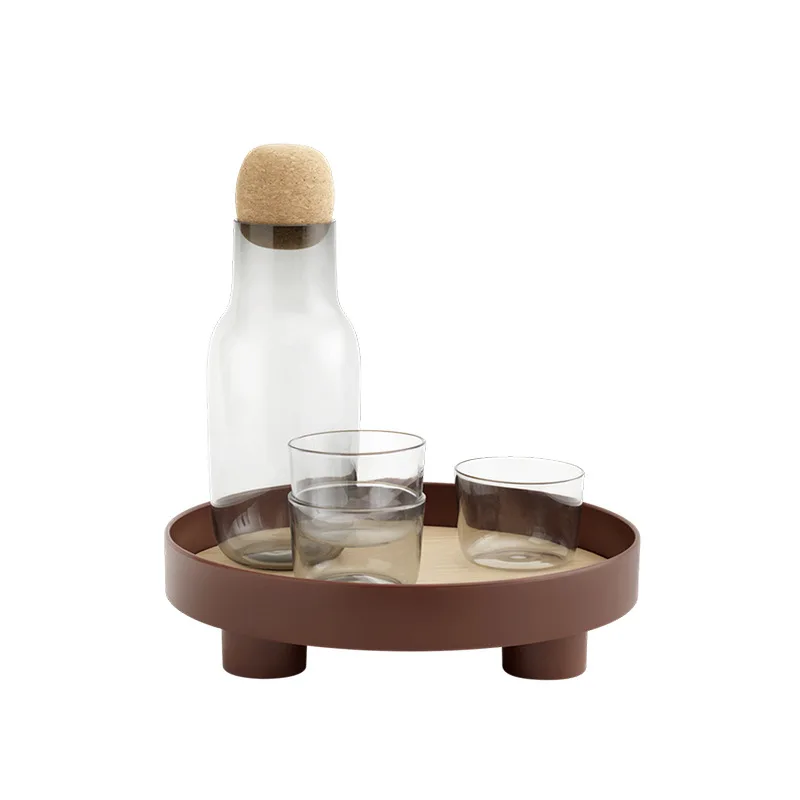 

Nordic style multifunctional storage tray fruit tray storage cup with perfume and sundry desktop decoration tray