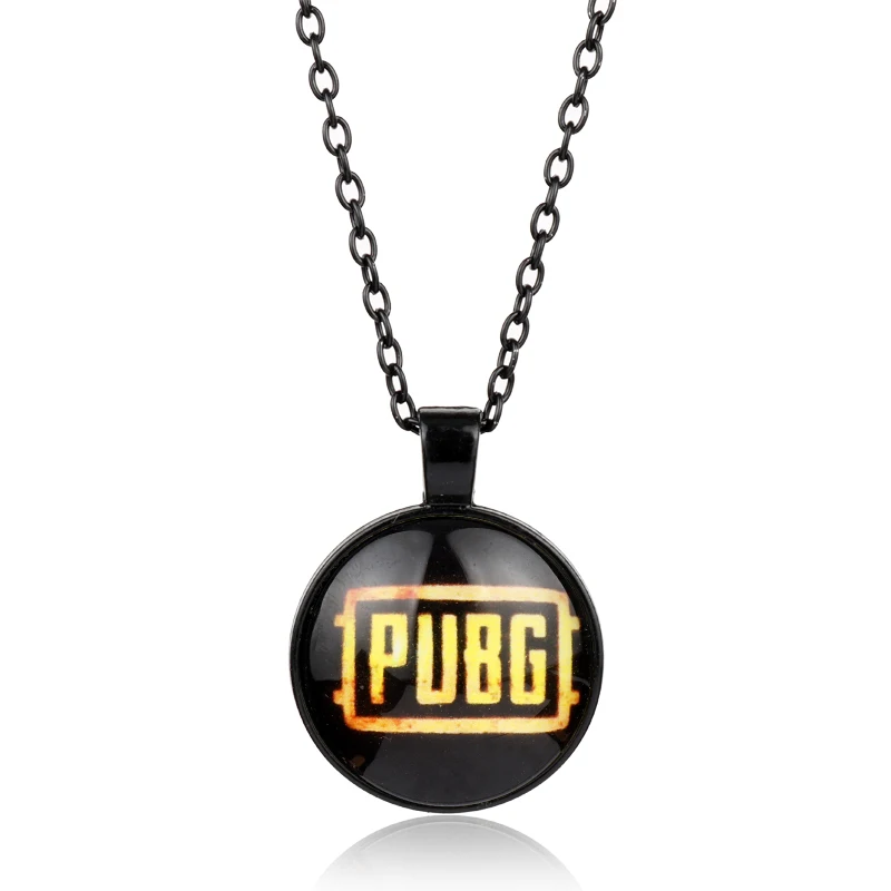 Игра Pubg кулон ожерелье со стеклянной подвеской длинная цепь аксессуары Подарки | - Фото №1