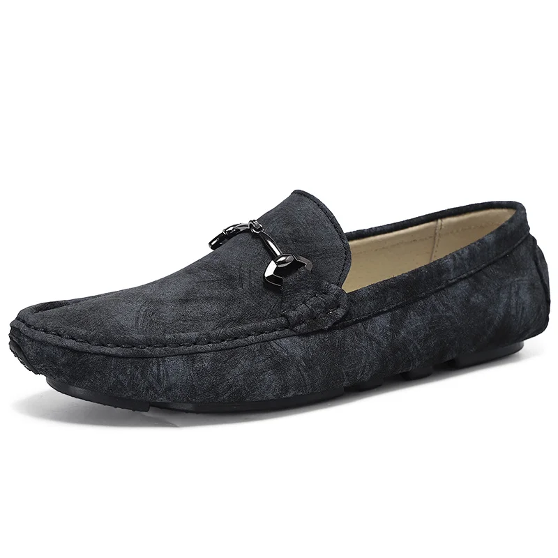 

Genuine Men Leather Shoes Casual Peas Shoes Dress Shoes Brogue Shoes Spring Ankle Boots Vintage Classic Male Casual