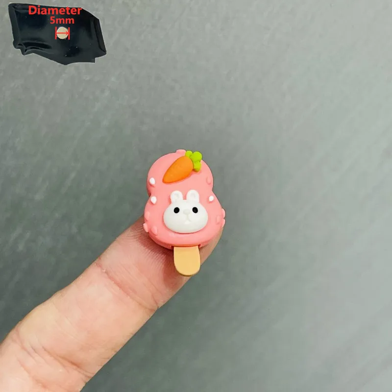 5PCS Resin Children Favorite Food Fridge Magnetic Sticker Carrot Pineapple Strawberry Ice Cream Refrigerator Magnets Souvenir - купить по