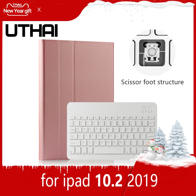UTHAI E026 для iPad Tablet PC Case_2019 новая клавиатура кобура 10 2 дюймов планшет Беспроводная