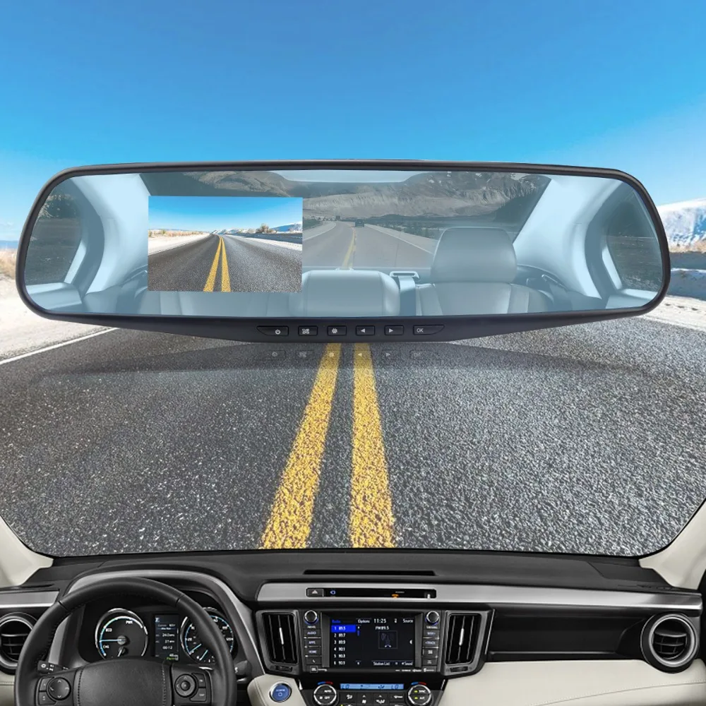 Dvr камера full HD dash cam зеркало заднего вида Камера авто dashcam рекордер dvr voiture с sd-картой видео регистратор в автомобиле видео